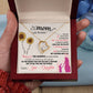 To my mom Gold Heart necklace with cubic zirconia in center: message on Card behind : To my mom: I am because you are. So much of me is made from what I learned with you. It doesn't matter how far I go in life, I will always be your little girl and you will always be my loving mother. Thank you for the sacrafice you make everyday. I love you with all my heart. To the world you may just be a mother, but to me you are the world. Love Your Daughter - givethegifts.com