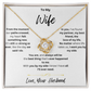To My Wife: With You By My Side - Knot Necklace