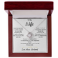 To My Wife: With You By My Side - Knot Necklace