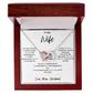 To My Wife: With You By My Side - Two Hearts Necklace