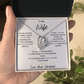 To My Wife: With You By My Side -  Forever Love Necklace
