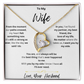 To My Wife: With You By My Side -  Forever Love Necklace